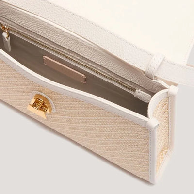 COCCINELLE DEW BICOLOUR STRAW MEDIUM