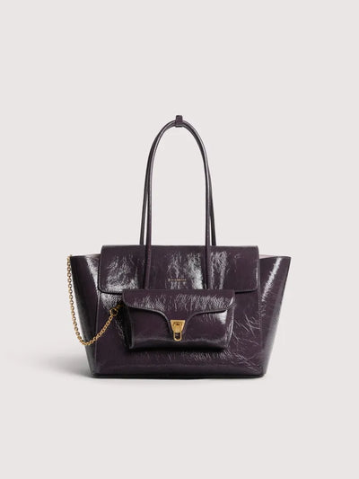 COCCINELLE DOUBLE BEATSHINY WRINKLED MEDIUM