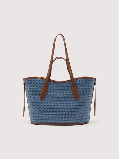 NEVER WITHOUT BAG DENIM COATED MONOGRAM